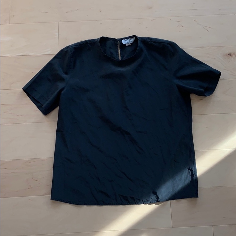 Vintage Black SS Blouse